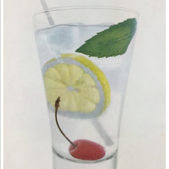 ! 1 Page/2 Sides frm VTG 1951 Photo Book, Mother & Child, Drink w/ Fruit & Mint - Picture 4 of 6